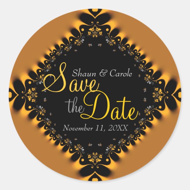 Autocollant de date de sauvegarde en dentelle déli (Devant)