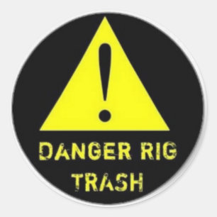 Autocollant de déchets d'installation