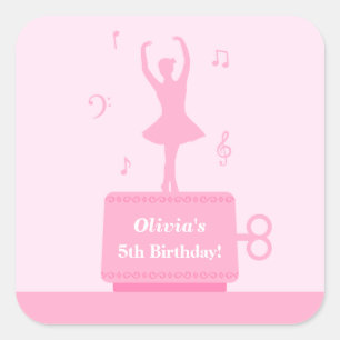 Autocollant de décoration d'anniversaire de fille