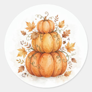 Autocollant de décoration d'automne à pile de citr