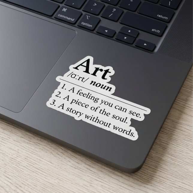 Autocollant de définition de dictionnaire d'art pe (Fully customizable art dictionary definition vinyl sticker)
