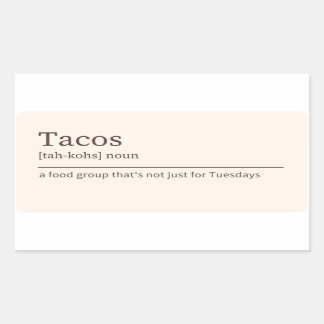 Autocollant de définition Tacos
