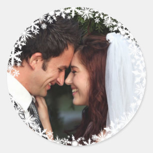 Autocollant de dentelle de vacances d'hiver