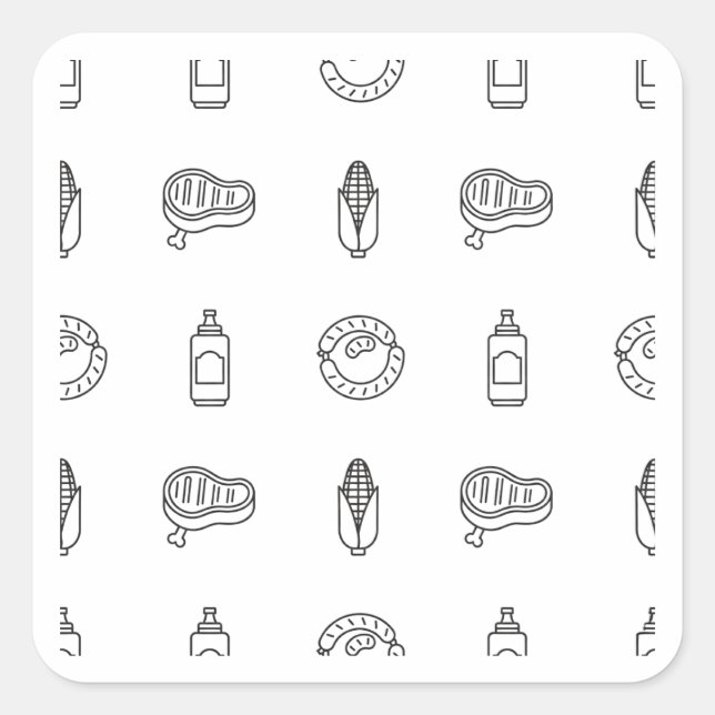 Autocollant de design noir avec motif d'icône de n (Devant)