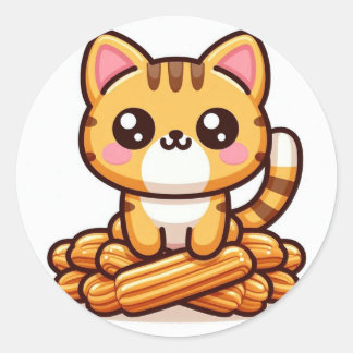 autocollant de dessin animé de Churro cat