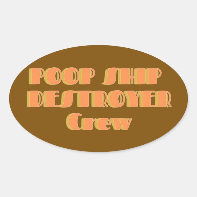 Autocollant de destroyer de merde (Devant)