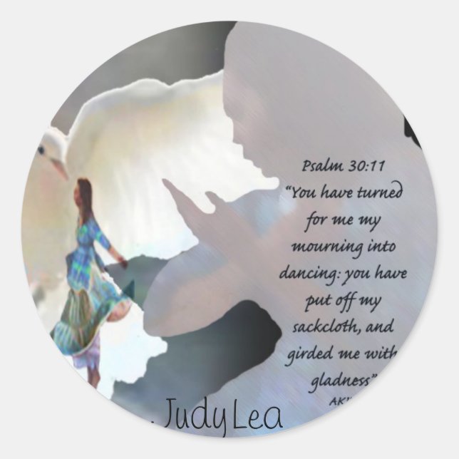 autocollant de deuil en danse (Devant)