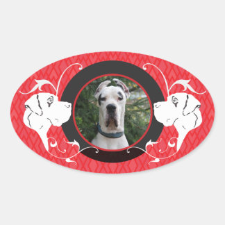 Autocollant de Dogue Allemand avec votre image