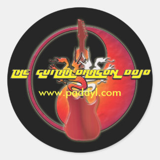 Autocollant de Dojo de dragon de guitare