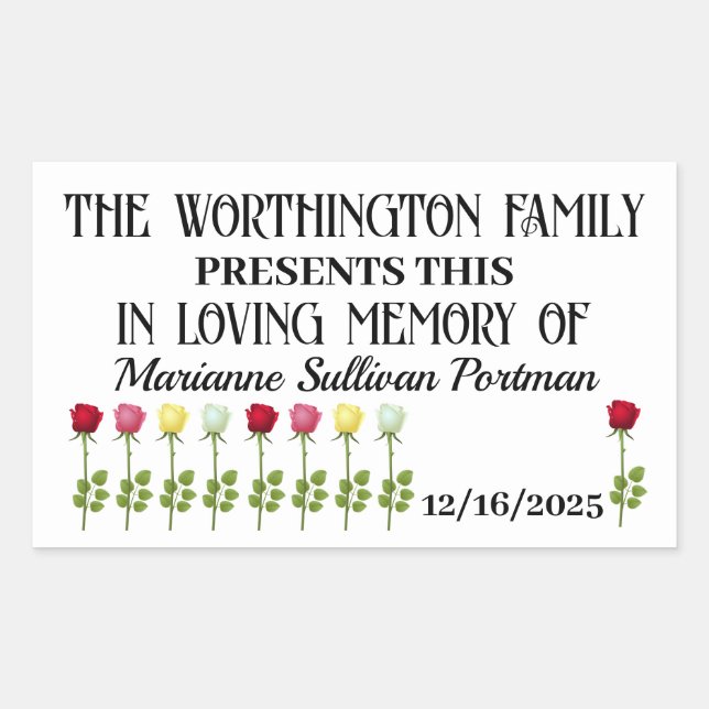 Autocollant de don (Devant)