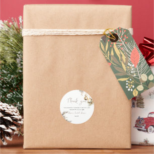 Autocollant de douche de mariée Thème de Noël Ho
