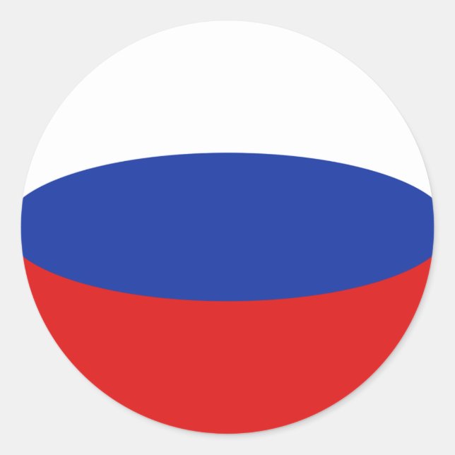 Autocollant de drapeau à objectif fisheye de Russi (Devant)