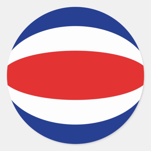 Autocollant de drapeau à objectif fisheye du Costa (Devant)