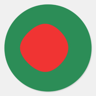 Autocollant de drapeau Bangladesh Fisheye