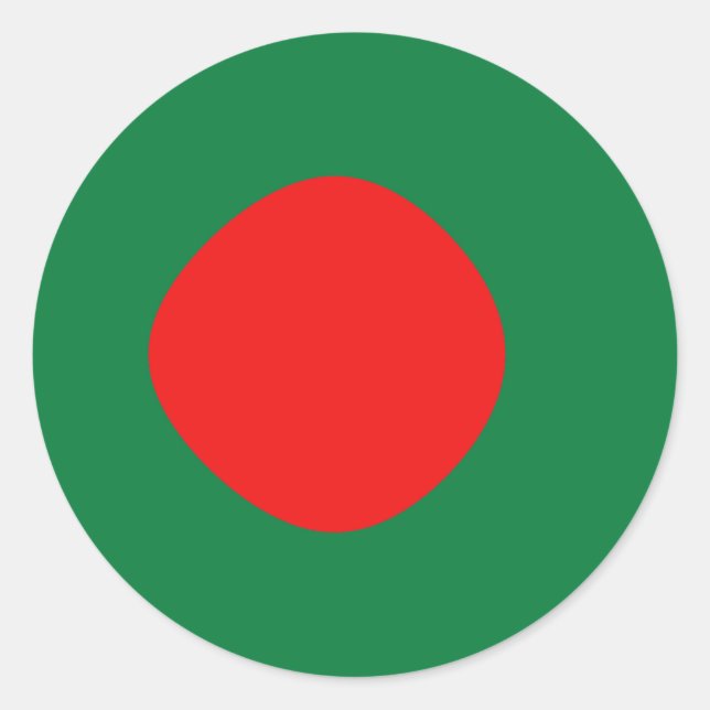 Autocollant de drapeau Bangladesh Fisheye (Devant)