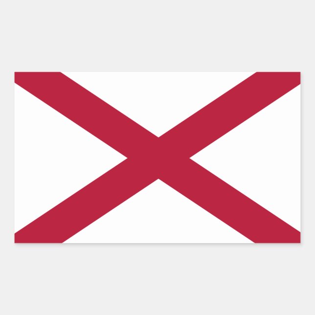 Autocollant de drapeau d'Alabama* (Devant)