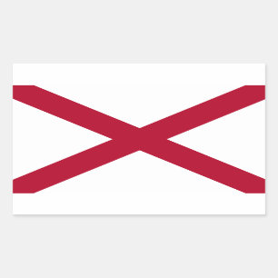 Autocollant de drapeau d'Alabama*