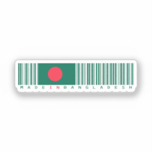 Autocollant de drapeau de code-barres fabriqué au
