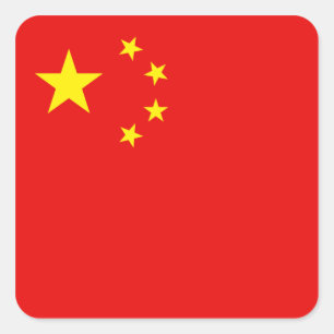 Autocollant de drapeau de la Chine