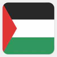 Drapeau Palestine (5x3.3cm) - Sticker/autocollant