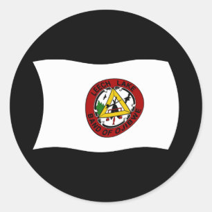 Autocollant de drapeau de la réserve de Leech Lake