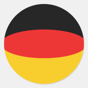 Autocollant de drapeau de l'Allemagne Fisheye