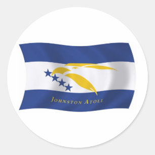 Autocollant de drapeau de l'atoll Johnston