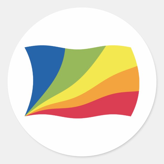 Autocollant de drapeau de Lingua Franca Nova (Devant)