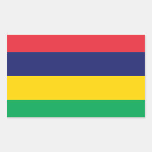 Autocollant de drapeau de Mauritius*