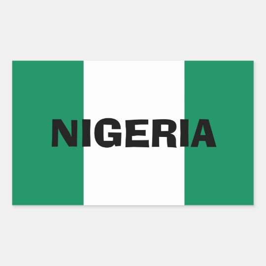 Autocollant Nigeria Drapeau Drapeau 15 X 10 CM des autocollants 
