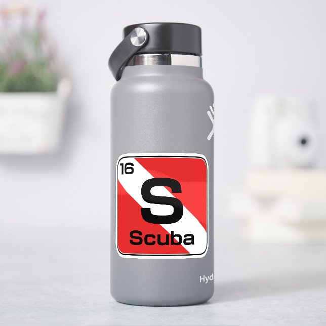 Autocollant de drapeau de plongée en scaphandre ta (HydroFlask)