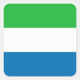 Autocollant de drapeau de Sierra Leone