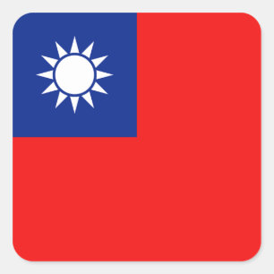 Autocollant de drapeau de Taïwan