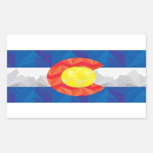 Autocollant de drapeau d'état du Colorado