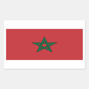 Autocollant de drapeau du Maroc