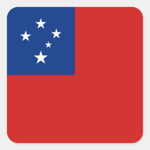 Autocollant de drapeau du Samoa