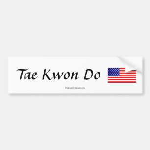 Autocollant de drapeau du Taekwondo