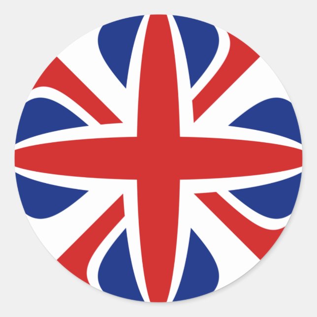 Autocollant de drapeau fisheye britannique (Devant)