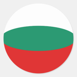 Autocollant de drapeau fisheye Bulgarie