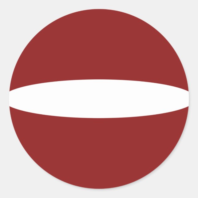 Autocollant de drapeau fisheye letton (Devant)