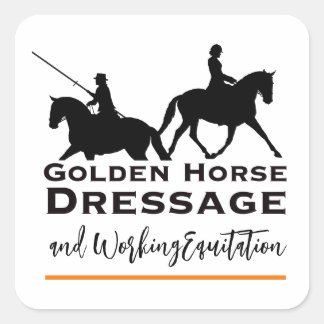 Autocollant de dressage de Golden Horse et d'équit