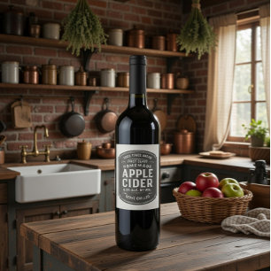 Autocollant de Étiquette de cidre Vintage personna