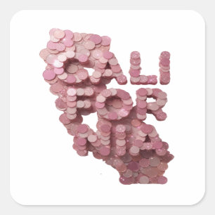 Autocollant de fabrication CALIFORNIA Rose Signatu