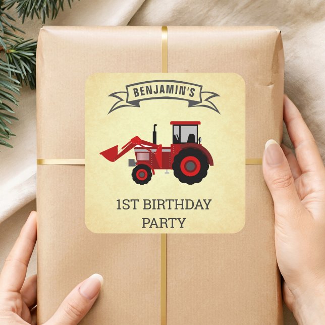 Autocollant de faveur d'anniversaire pour enfants  (Créateur téléchargé)