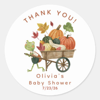 Autocollant de faveur de Baby Shower Petite Citrou