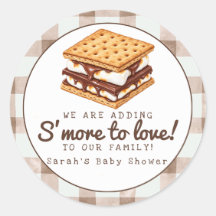 Autocollant de faveur de Baby Shower S'more Love