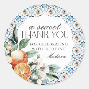 Autocollant de faveur de dessert italien au citron