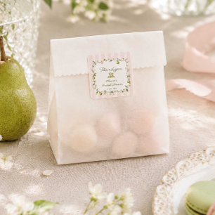 Autocollant de faveur de douche de mariage Perfect