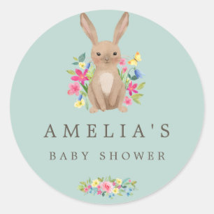 Autocollant de faveur pour Baby Shower Sweet Woodl