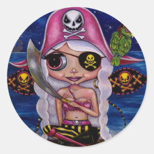 Autocollant de fée rose